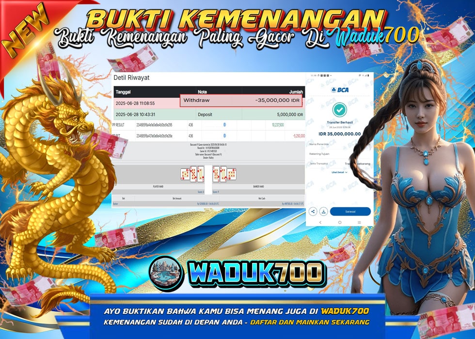 BUKTI JACKPOT BACCARAT 9 GAME TERPERCAYA DI INDONESIA TGL 28-06-2025