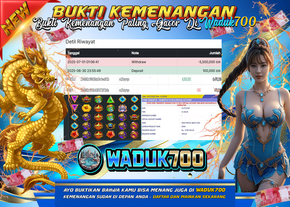 BUKTI JACKPOT SLOT GATES OF OLYMPUS 1000 TERPERCAYA DI INDONESIA TGL 01-07-2025