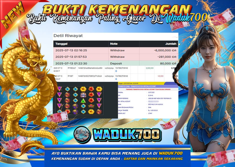 BUKTI JACKPOT SLOT GATES OF OLYMPUS 1000 TERPERCAYA DI INDONESIA TGL 13-07-2025