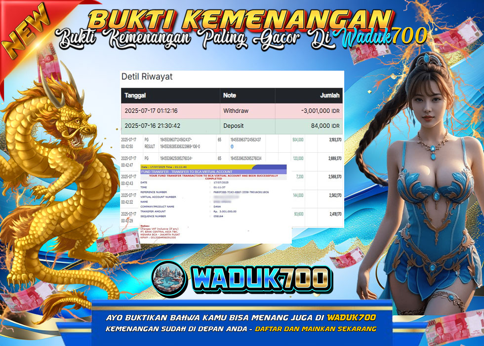 BUKTI JACKPOT SLOT MAHJONG WAYS TERPERCAYA DI INDONESIA TGL 17-07-2025