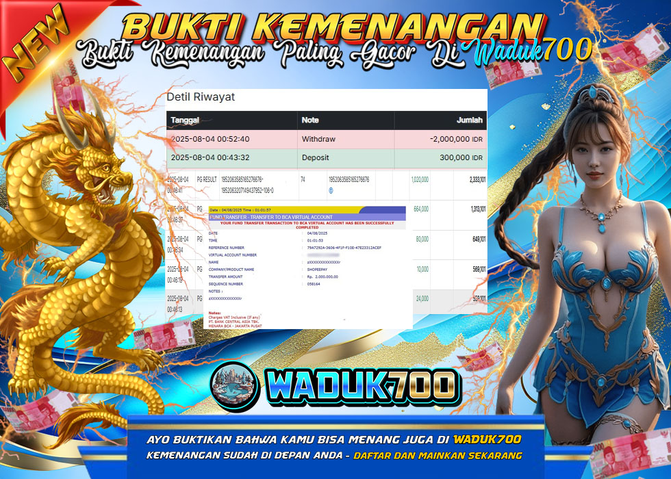 BUKTI JACKPOT SLOT MAHJONG WAYS 2 TERPERCAYA DI INDONESIA TGL 04-08-2025