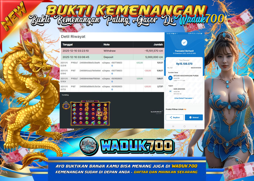 BUKTI JACKPOT SLOT GATES OF GATOT KACA 1000 TERPERCAYA DI INDONESIA TGL 12-12-2025