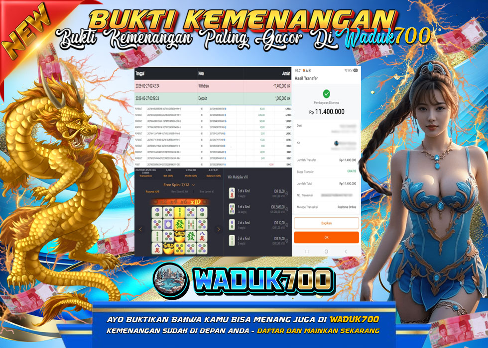 BUKTI JACKPOT SLOT MAHJONG WAYS TERPERCAYA DI INDONESIA TGL 27-02-2026