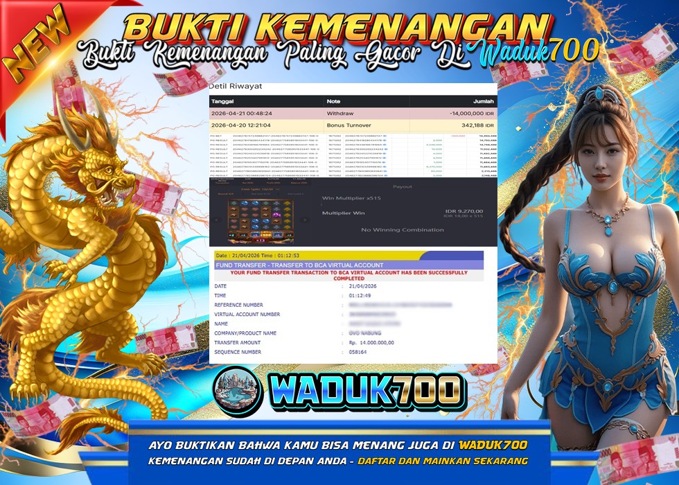 BUKTI JACKPOT SLOT GEMSTONES GOLD DI INDONESIA TGL 21-04-2026
