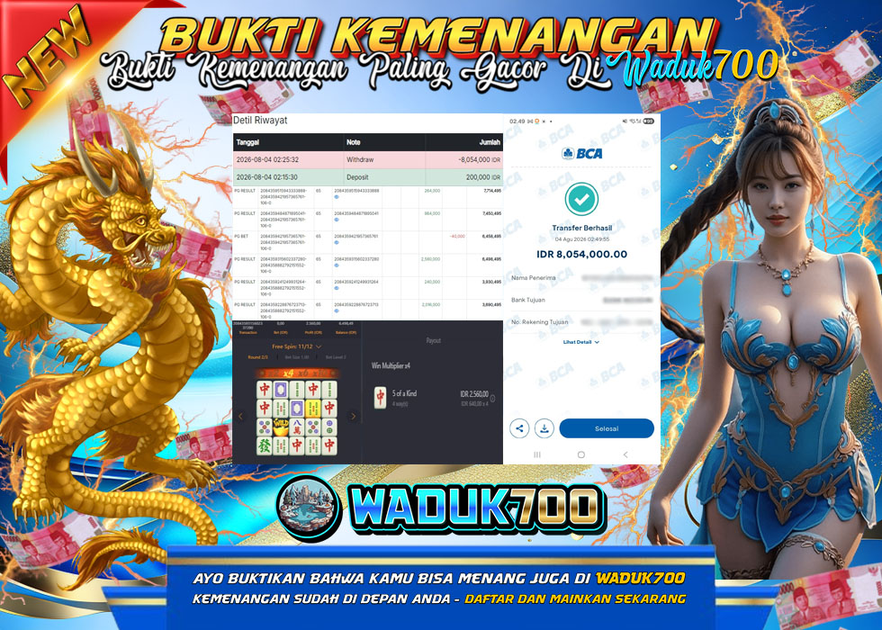 BUKTI JACKPOT SLOT MAHJONG WAYS 2 DI INDONESIA TGL 04-08-2026