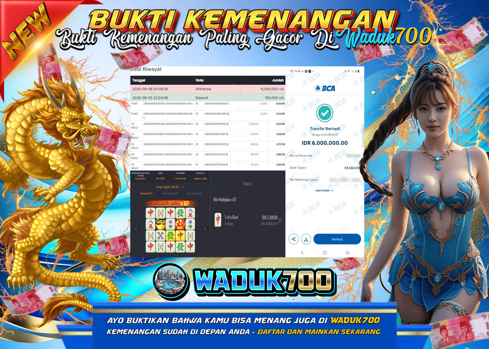 BUKTI JACKPOT SLOT MAHJONG WAYS DI INDONESIA TGL 06-08-2026