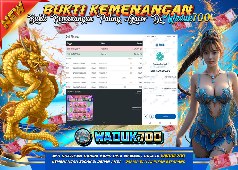 BUKTI JACKPOT SLOT BIG BASS BONANZA 3 REELER DI INDONESIA TGL 16-08-2026