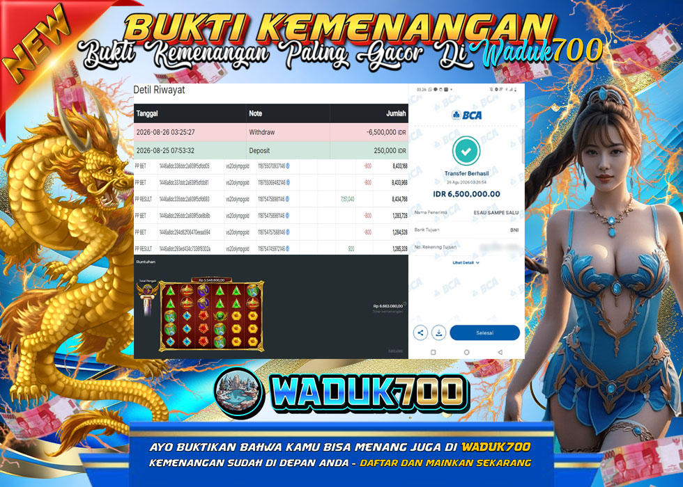 BUKTI JACKPOT SLOT GATES OF OLYMPUS SUPER SCATTER DI INDONESIA TGL 26-08-2026