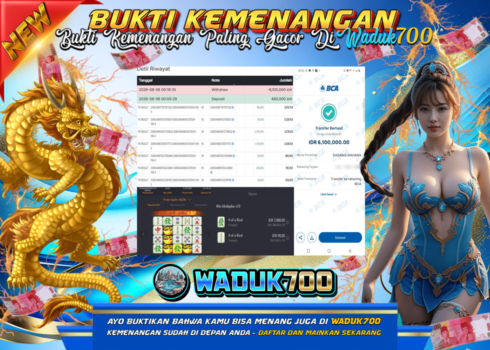BUKTI JACKPOT SLOT MAHJONG WAYS DI INDONESIA TGL 06-08-2026