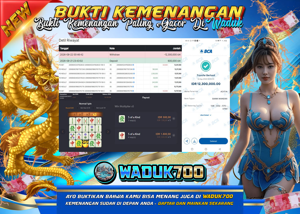 BUKTI JACKPOT SLOT MAHJONG WAYS DI INDONESIA TGL 22-08-2026