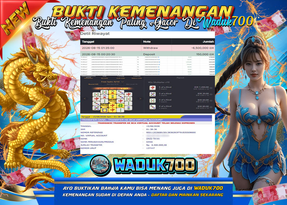 BUKTI JACKPOT SLOT MAHJONG WAYS 2 DI INDONESIA TGL 15-08-2026