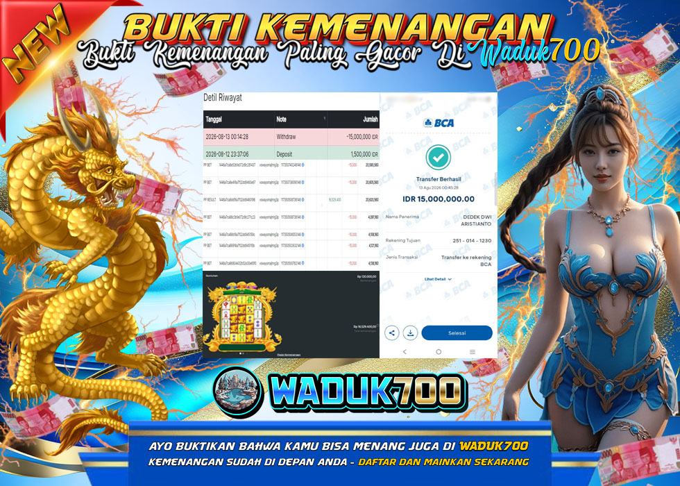 BUKTI JACKPOT SLOT MAHJONG WINS TRIPLE POT DI INDONESIA TGL 13-08-2026