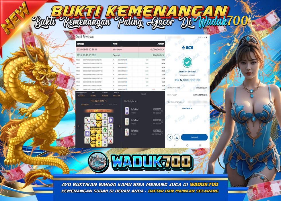 BUKTI JACKPOT SLOT MAHJONG WAYS 2 DI INDONESIA TGL 16-08-2026