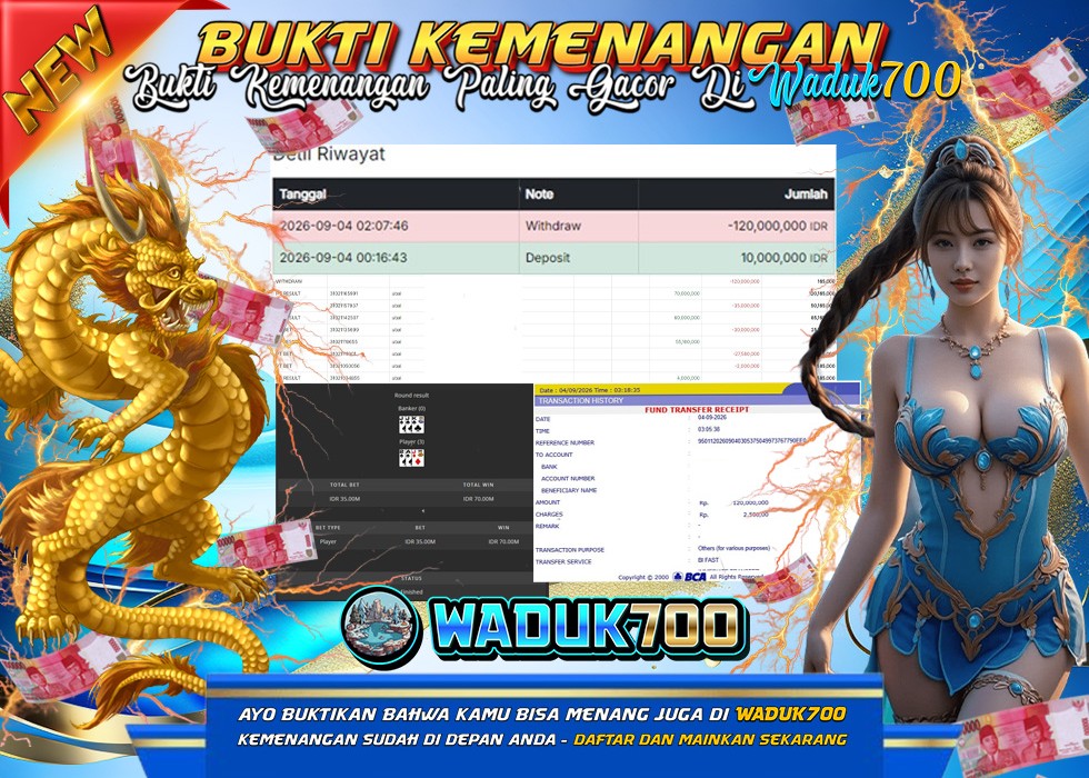 BUKTI JACKPOT LIVE CASINO BACCARAT LIVE DI INDONESIA TGL 04-09-2026