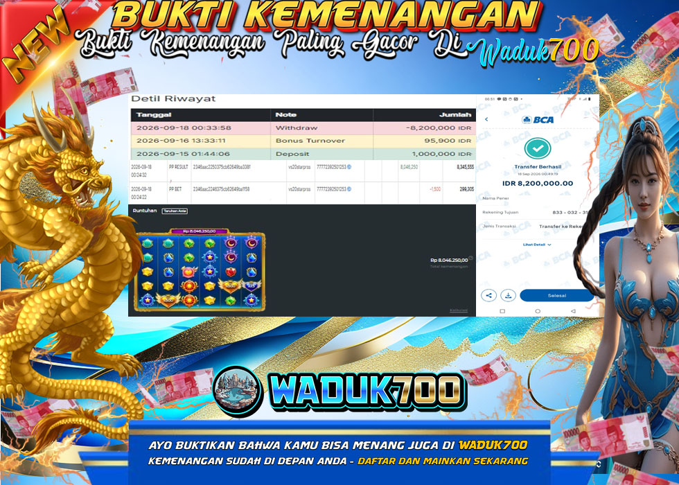 BUKTI JACKPOT SLOT STARLIGHT PRINCESS SUPER SCATTER TERPERCAYA DI INDONESIA TGL 18-09-2026 WADUK700