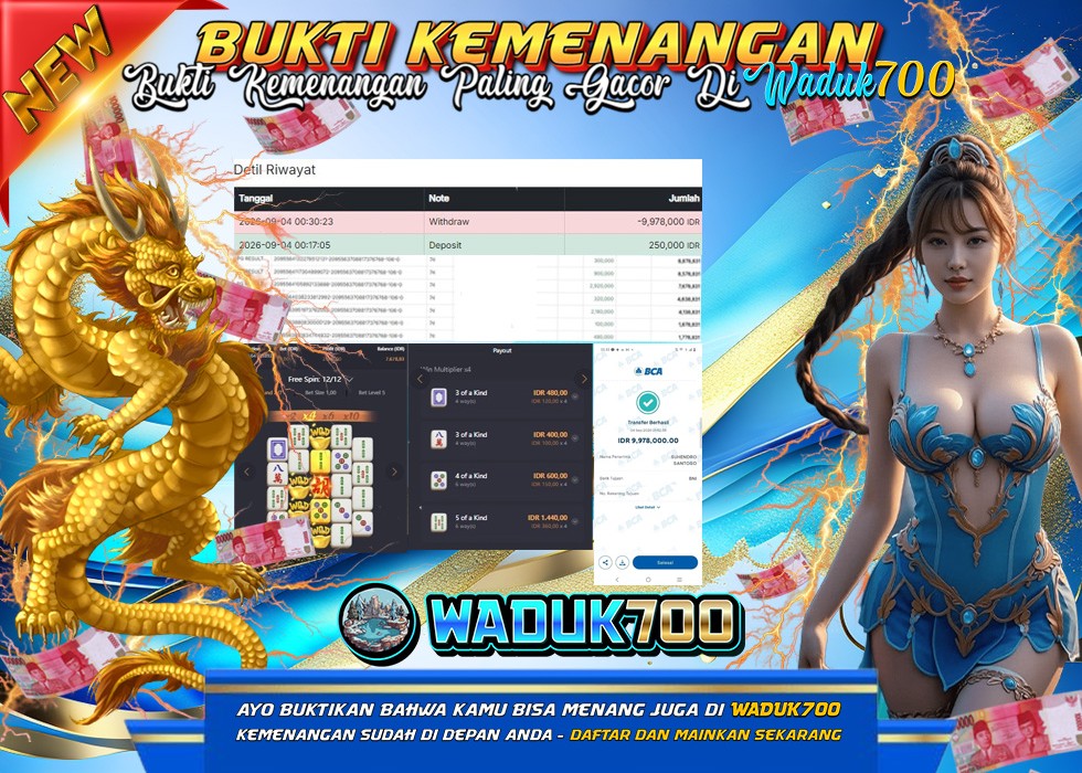 BUKTI JACKPOT MAHJONG WAYS 2 DI INDONESIA TGL 04-09-2026