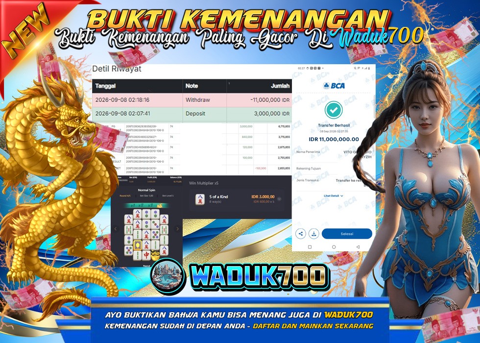 BUKTI JACKPOT SLOT MAHJONG WAYS 2 DI INDONESIA TGL 08-09-2026
