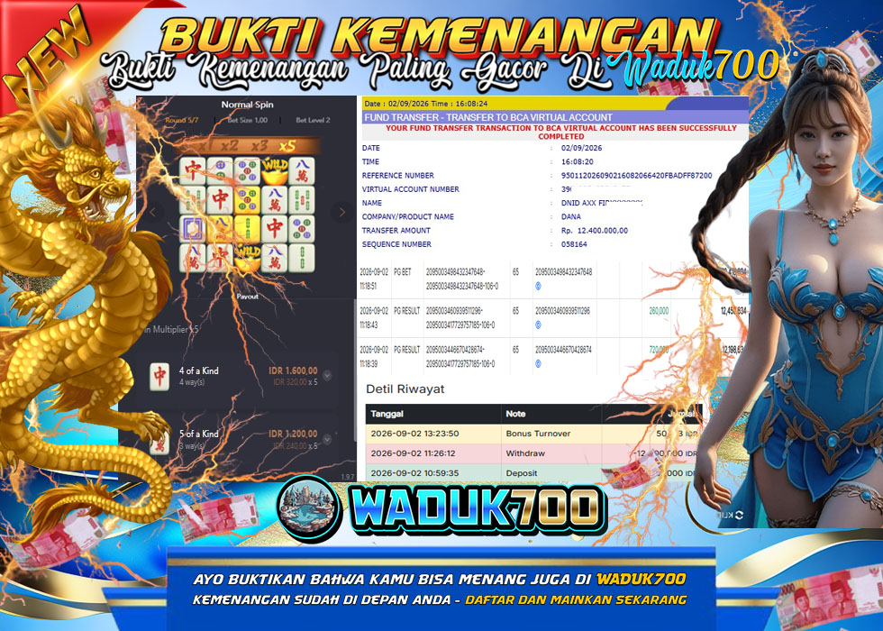 BUKTI JACKPOT MAHJONG WASY 2 PG SOFT DI INDONESIA TGL 02-09-2026