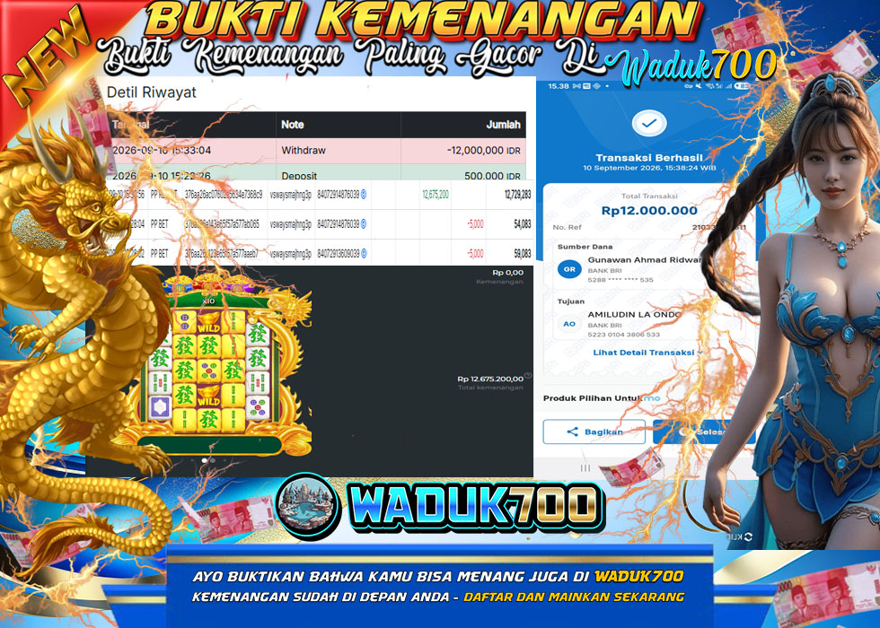 BUKTI JACKPOT SLOT MAHJONG WINS TRIPLE POT DI INDONESIA TGL 10-09-2026