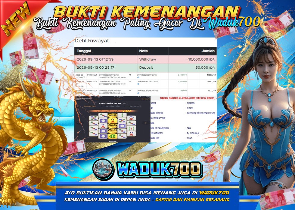 BUKTI JACKPOT SLOT MAHJONG WAYS 2 DI INDONESIA TGL 13-09-2026