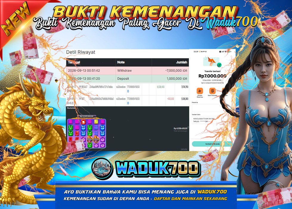 BUKTI JACKPOT SLOT SWEET BONANZA 1000 DI INDONESIA TGL 13-09-2026