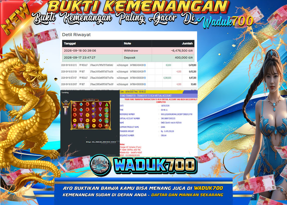 BUKTI JACKPOT SLOT GATES OF OLYMPUS SUPER SCATTER TERPERCAYA DI INDONESIA TGL 18-09-2026 WADUK700
